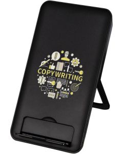 Loop 10 W kabelloses Ladepad aus recyceltem Kunststoff mit Telefonständer