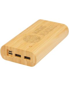 Restposten Tulda 20.000 mAh Powerbank aus Bambus