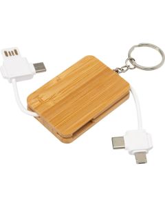 Reel 6-in-1 Ladekabel mit einziehbarem Schlüsselring