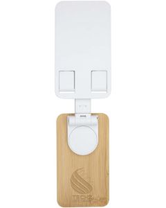 Alfirk Klappbare Smartphonehalterung  aus recyceltem Kunststoff mit Bambusdetails