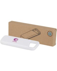 Alkes 12 W 5.000 mAh wasserfeste Powerbank aus recyceltem Kunststoff mit Karabinerhaken