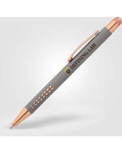 Bowie Roségold Kugelschreiber mit Stylus - inkl. Werbedruck