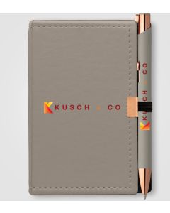 Caddy Notizbuch & Crosby Roségold Kugelschreiber - Geschenkset