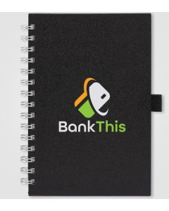 Terra A5 Spiralnotizbuch aus recyceltem Milchkarton, 160 Seiten - inkl. Werbedruck