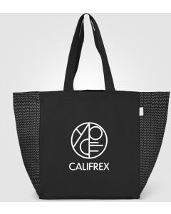 Toronto Chevron Tragetasche aus recycelter Baumwolle, 225 g/m² - inkl. Werbedruck