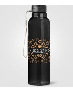 Aura rPET Trinkflasche mit Handschlaufe, 710 ml - inkl. Werbedruck