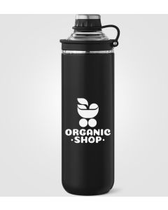 Oasis Recycling-Edelstahlflasche mit Verschluss-Griff, 680 ml - inkl. Werbedruck