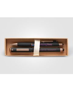 York Kugelschreiber-Geschenkset aus recyceltem Kunststoff inkl. verzierter Geschenkbox