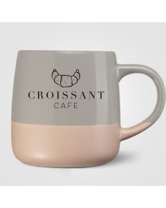 Atlas Keramiktasse mit Farbblock-Design - 445 ml - inkl. Werbedruck