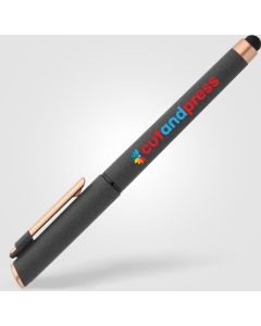 York Gelschreiber und Stylus aus recyceltem Kunststoff - inkl. Werbedruck