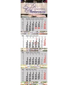 4-Monats-Wandkalender Exclusiv 4, 4-spachig