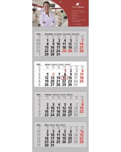 4-Monats-Wandkalender Clever 4, 4-sprachig