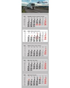 5-Monats-Wandkalender Clever 5, 4-sprachig