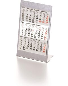Aufstellkalender Edelstahl 1 Jahr