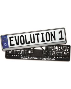 Kennzeichen-Verstärker Evolution 1 - mit Silberrand
