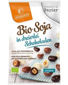 Landgarten Bio Soja in Dreierlei Schokoladen 50g