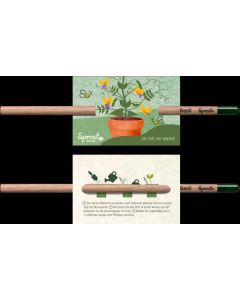 SPROUT - Farbstift mit kleinem Standard Ansteckkärtchen