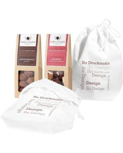 2 Premium Snacks im Baumwollsäckchen