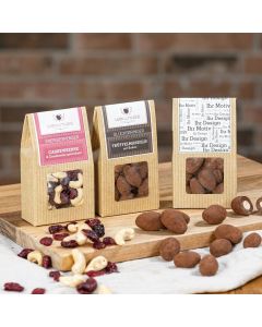 Cranberries und Cashewkerne in der Mini-Faltschachtel