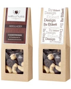 Cranberries in Zartbitterschokolade & Cashewkerne