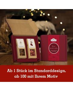 2 Weihnachts-Snacks im Geschenkkarton