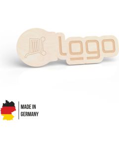 Einkaufswagen-Chip individuell 2D - FSC® Holz - inkl. Lasergravur