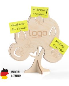 Notizhalter treeminder® - FSC® Holz - inkl. Lasergravur