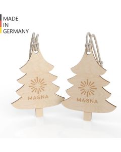 Weihnachtsbaumanhänger Tannenbaum - FSC® Holz - inkl. Lasergravur