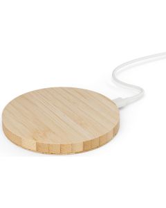 Wireless QI Charger Bamboo round