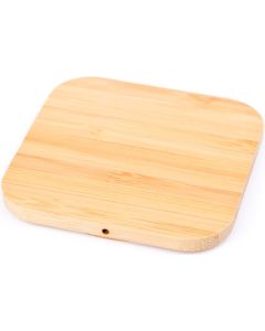 Wireless QI Charger Bamboo square