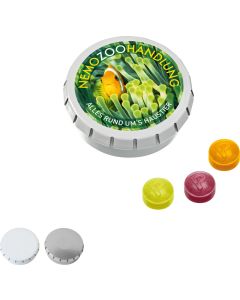 SUPER-MINI-Drück-mich-Dose mit Pulmoll Pastillen, 22g