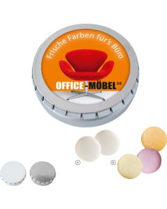 MINI-Drück-mich-Dose mit mentos, 50g