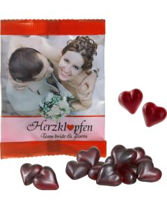 Cassis Fruchtsaft-Herzen