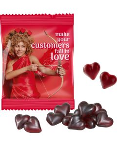 Cassis Fruchtsaft-Herzen