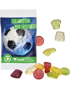 Fruchtgummi Standard 15 g, im kompostierbaren Tütchen