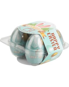 4er Eier-Box mit Werbebanderole