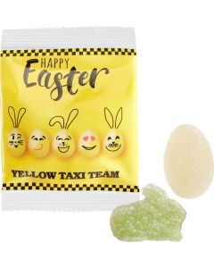 Veganes Ostergelee im kompostierbaren Tütchen