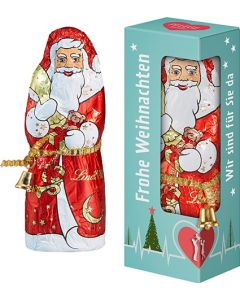 Lindt & Sprüngli Weihnachtsmann in Werbegeschenkbox