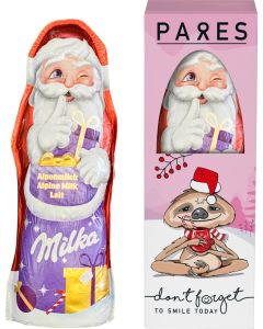 Milka Weihnachtsmann in Geschenkbox