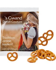 Mini Salz-Brezeln im kompostierbaren Tütchen