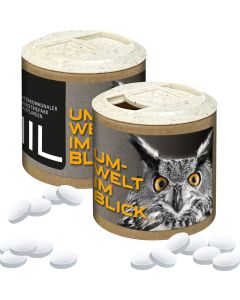 Papier-Werbedose mit Cool Ice, 80g