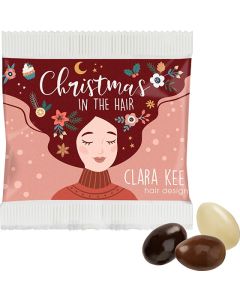 Weihnachtsmandeln im Papiertütchen - Schokolade