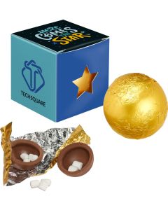 Heiße Schokolade im Promo-Würfel