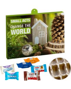 Premium Präsent Eco BUSINESS mit Ritter Sport & Milka Zarte Momente & Kinder Schokolade & Kinder Bueno Mix