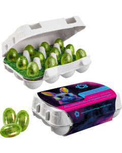 12er Ostereierkartonage mit Ferrero Küsschen Eiern