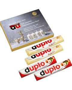 4er Advents-Duplo-Pack mit 2x Duplo klassisch + 2 x Duplo weiß
