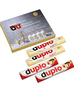 4er "Advents"-Duplo-Pack (2x Duplo klassisch + 2x Duplo weiß)