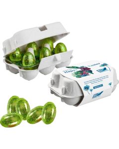 6er Ostereier-Karton mit Ferrero Küsschen Eiern