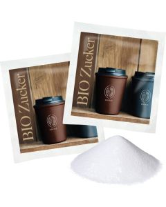 Bio Zucker im Papiertütchen