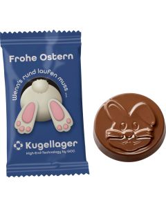 Schokotaler "Osterhase" im konventionellen Flowpack